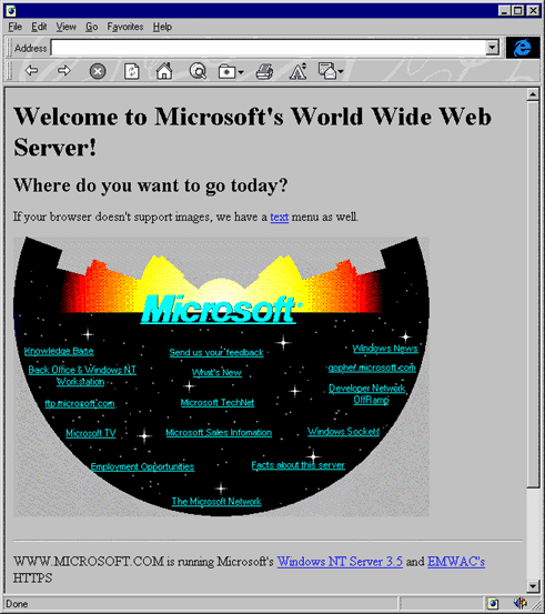 Microsoft.com, ca 1994